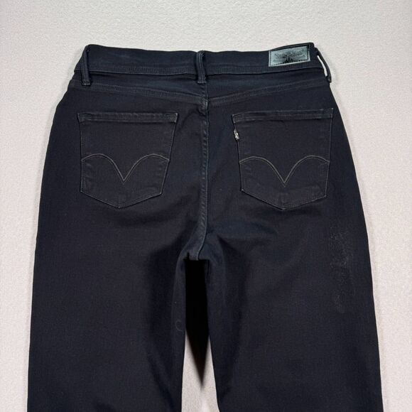 Levi's 512 Jeans‎ Womens 28x30 Black Perfectly Slimming Bootcut Black Stretch - Picture 13 of 14